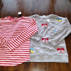 NWT HANNA ANDERSSON SWEATSHIRT AND TEE SIZE 130CM/US SIZE 8